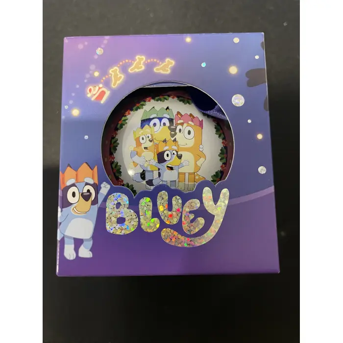 2025 bluey Christmas 1silver $1 proof Coin in display bauble coloured tin 