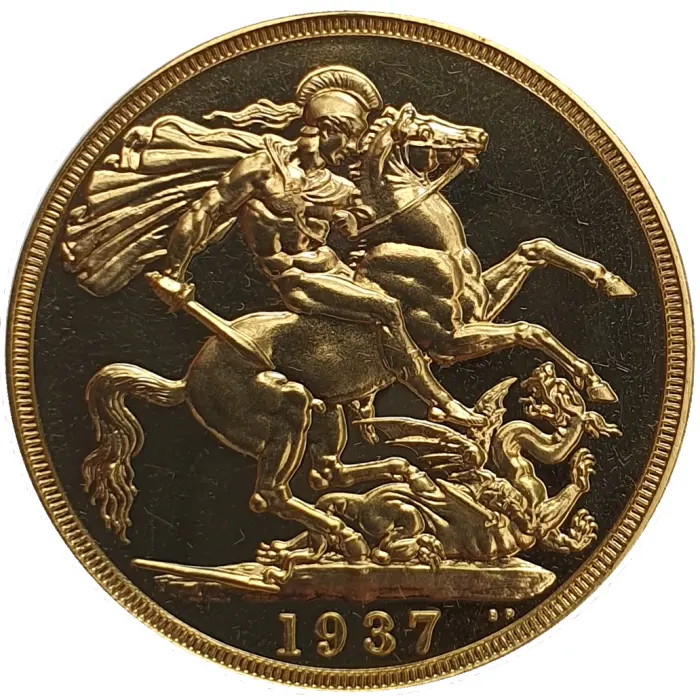 1937 George VI Gold Proof 2 Sovereign (£2) – NGC PF 66