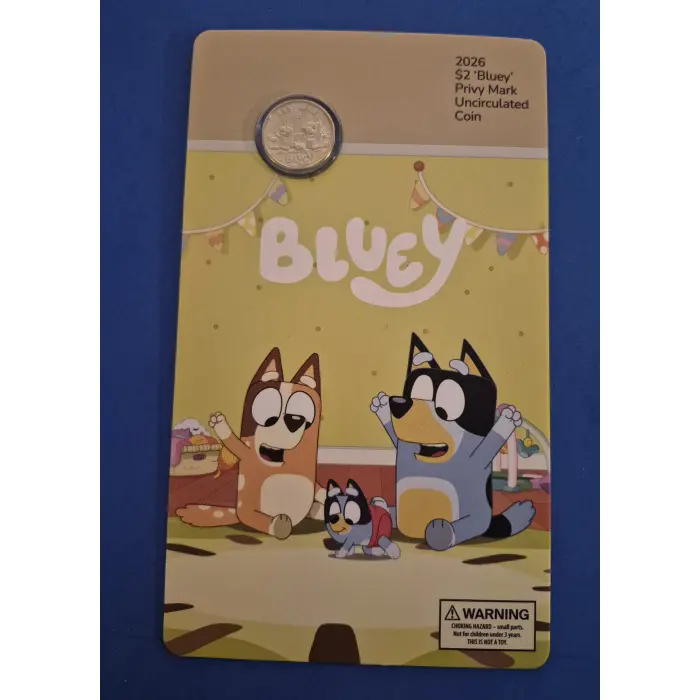 2026 Bluey $2 Privy Mark Unc Set