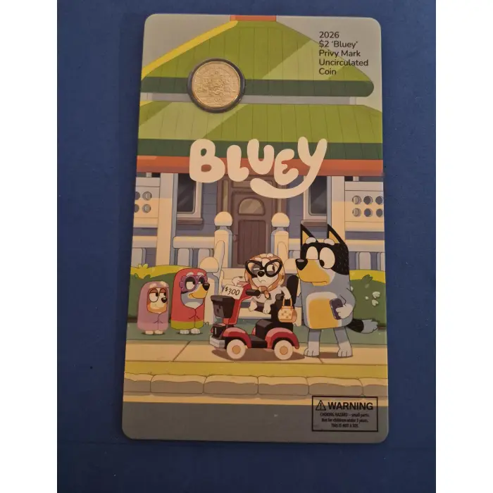 2026 Bluey $2 Privy Mark Unc Set