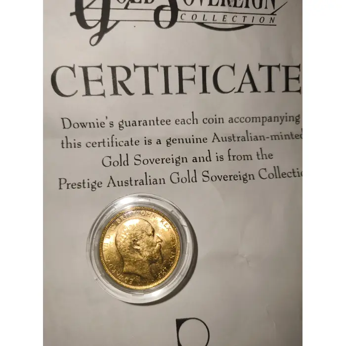 1906 Edward VII Gold Coin (Melbourne Variant)