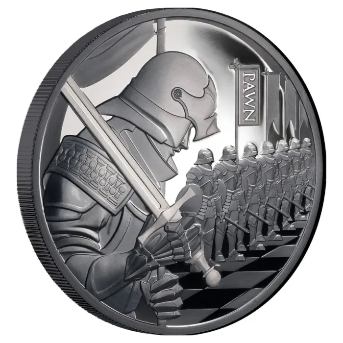 2026 1oz Silver CHESS | PAWN Coin - Mintage: 999