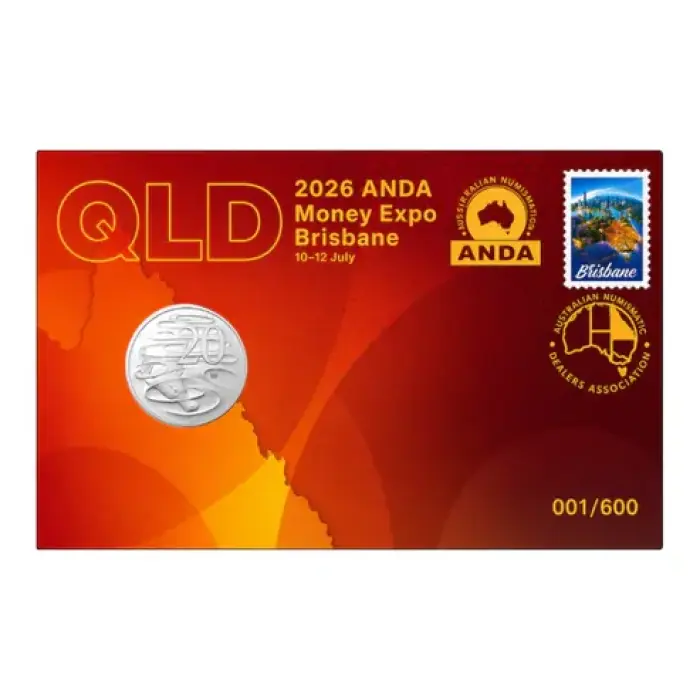 2026 ANDA Brisbane Money Expo - State Series 2026 20c QLD Privy Mark PNC