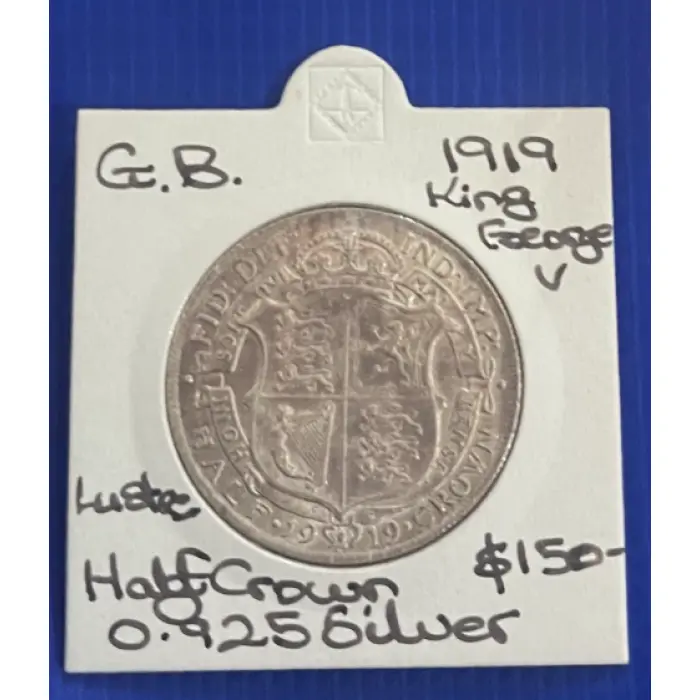 Great Britain – George V – 1919 – Silver Half Crown