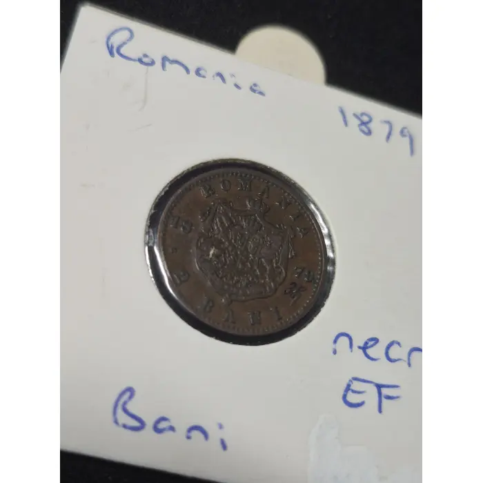 1879 Romania 2 Bani - Carol I - Scarce Low-Mintage Date