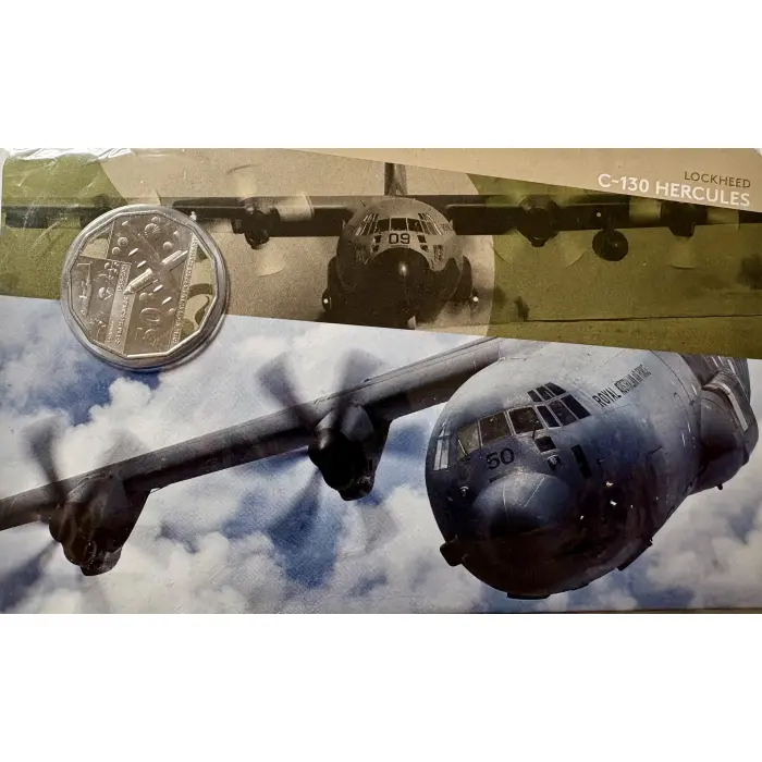 2021 A Century of Air Power - 50c  Coin - C-130 Hercules