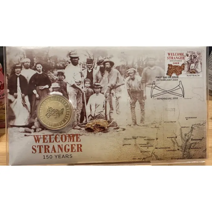 2019 The Welcome Stranger Nugget PNC with $1 Coin