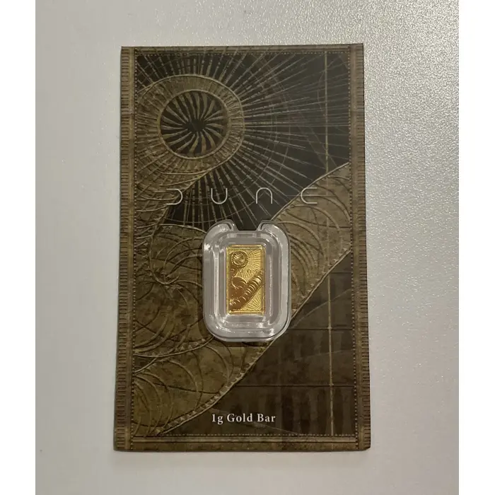 2026 ‘DUNE’ 1 gram 99.99% PURE GOLD - MINTED BAR