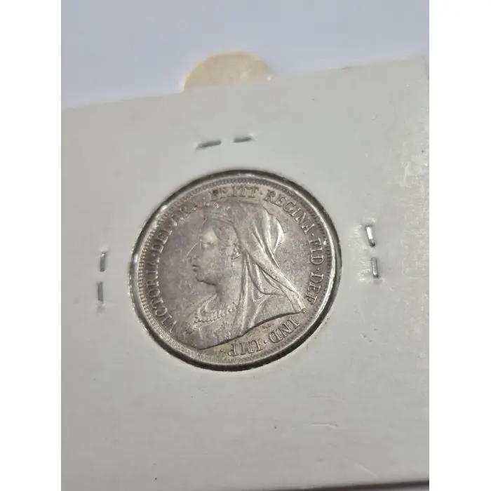 1898 Queen Victoria Silver One Shilling (Veiled / Old Head)