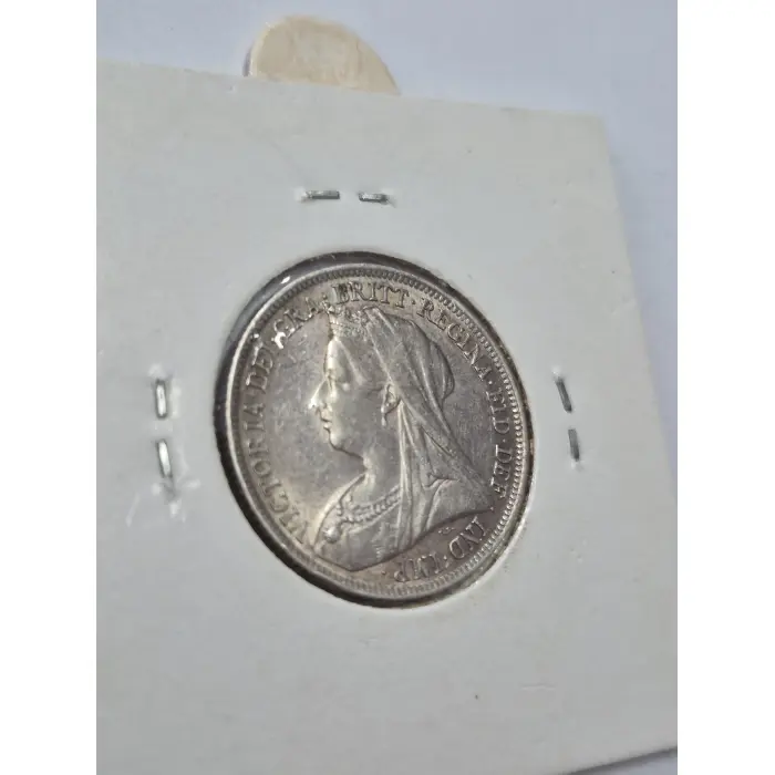 1898 Queen Victoria Silver One Shilling (Veiled / Old Head)