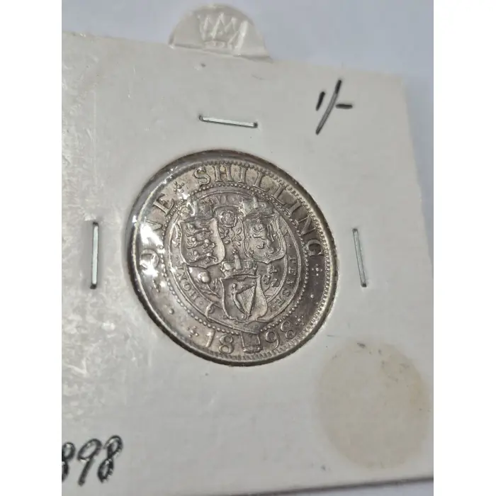 1898 Queen Victoria Silver One Shilling (Veiled / Old Head)