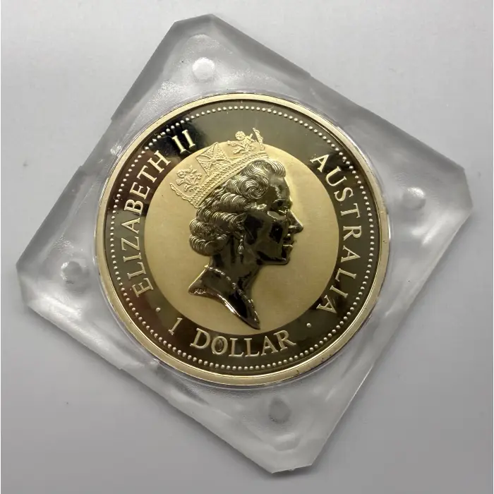 1995 Perth Mint Australian Kookaburra 1oz Silver in original square capsule 