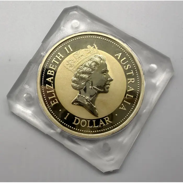 1995 Perth Mint Australian Kookaburra 1oz Silver in original square capsule 