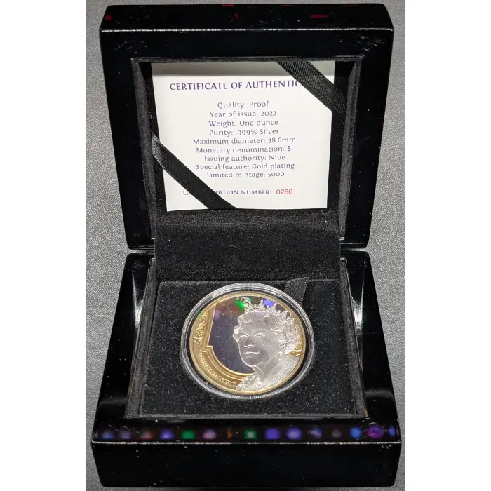 2022 Queen Elizabeth II in Memoriam 1oz Silver Proof Coin