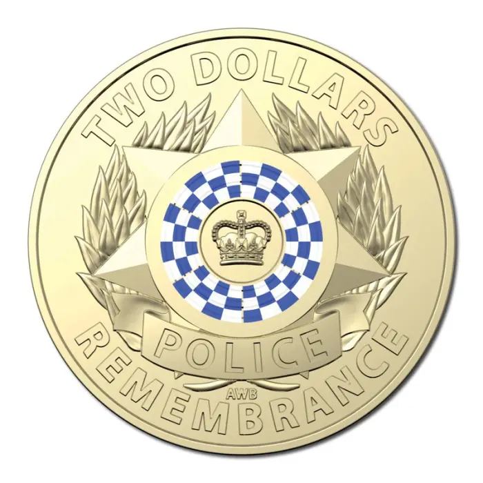 $2 2019 Police Remembrance Coin Lightly Circulated AUS Two Dollar