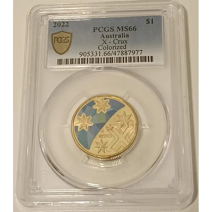 2022  $1 Coloured X for CRUX from the Great Aussie Hunt Series 3 