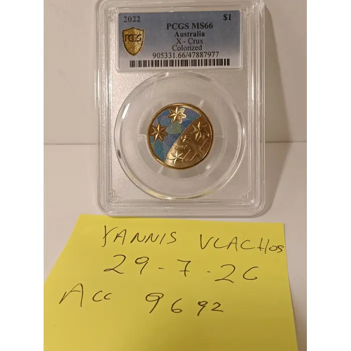 2022  $1 Coloured X for CRUX from the Great Aussie Hunt Series 3 