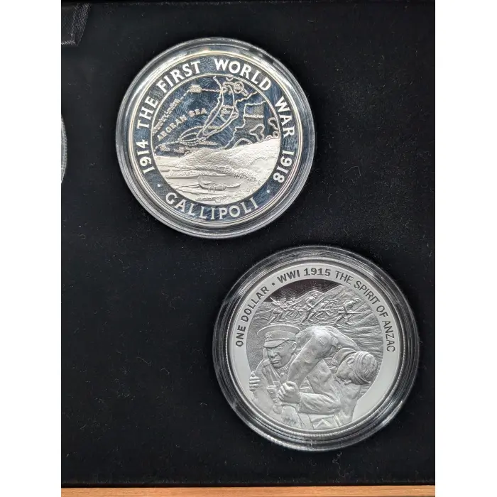 2015 Centenary of the Gallipoli Landing Four Coin Silver Proof Set