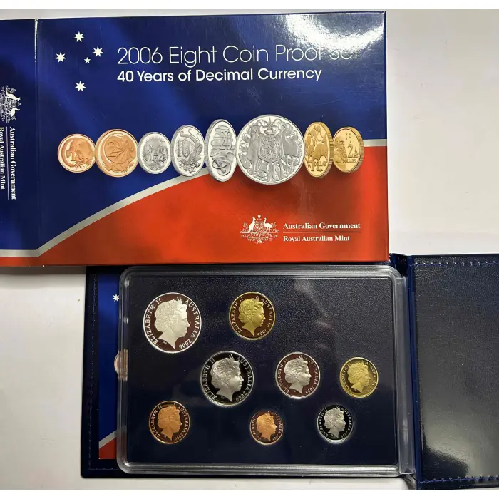 2006 RAM Proof 8 Coin Set –  “40th Anniversary of Decimal Currency.”