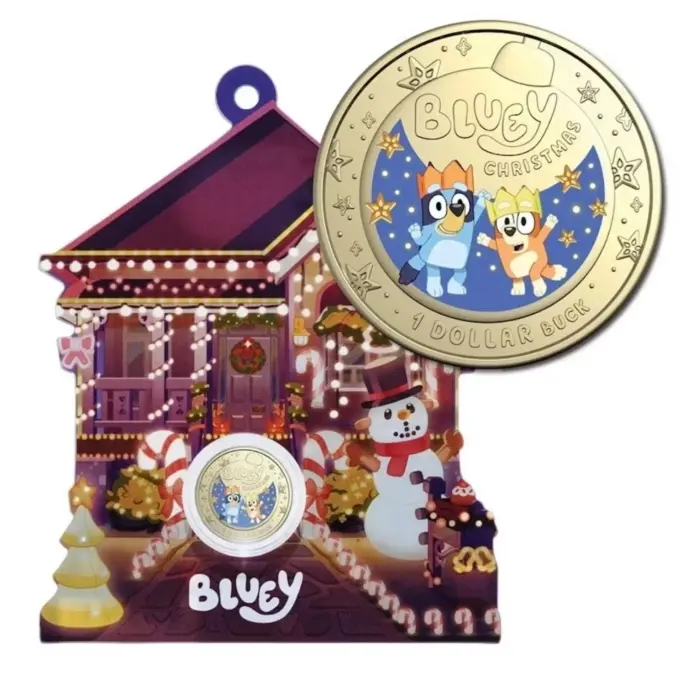 2024 Bluey Christmas Coin In Card