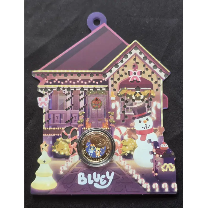 2024 Bluey Christmas Coin In Card