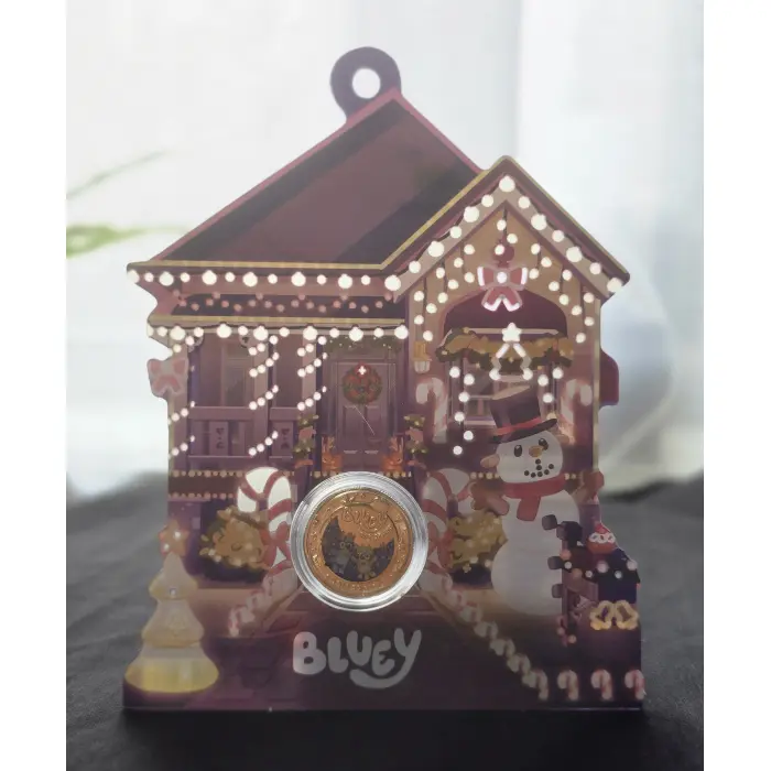 2024 Bluey Christmas Coin In Card