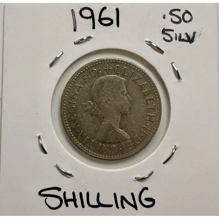 1961  SHILLING      1 COIN   50%  SILVER