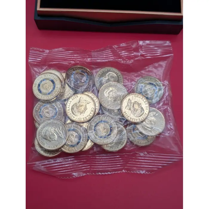 2026 $2 Bluey Coloured Counter Coin Bags -BLUEY & BINGO - Both Coins in original