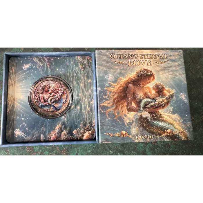 🧜‍♀️Ocean's Eternal Love Mermaid 1 troy ounce .999 fine copper 