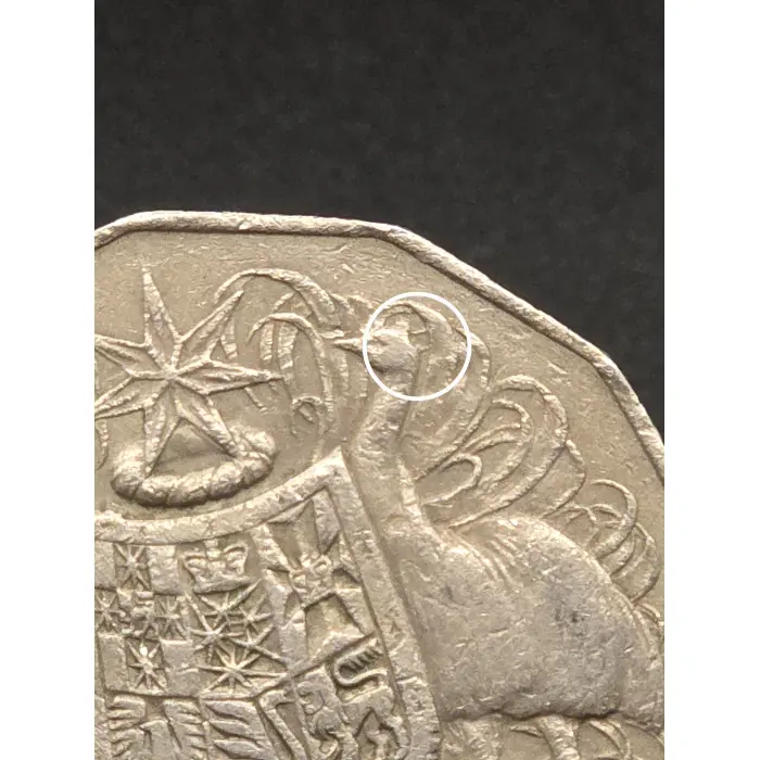 1979 50 cent 'Double Bar' Error Coin