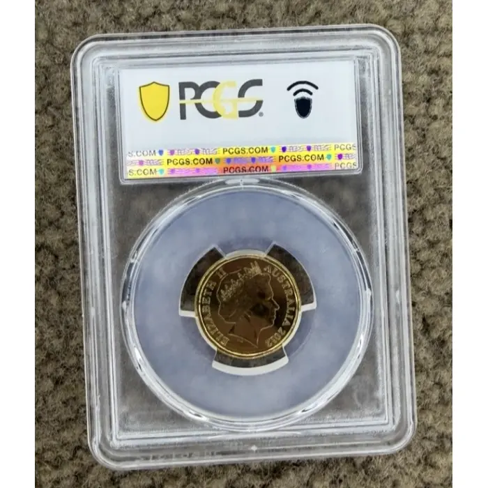 2012 $2 Remembrance Day Coloured Coin PCGS MS66