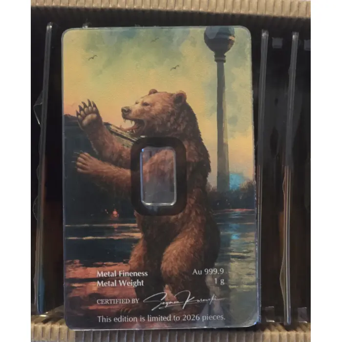Germania Mint 1g Gold Minted Bar – 2026 World Money Fair 