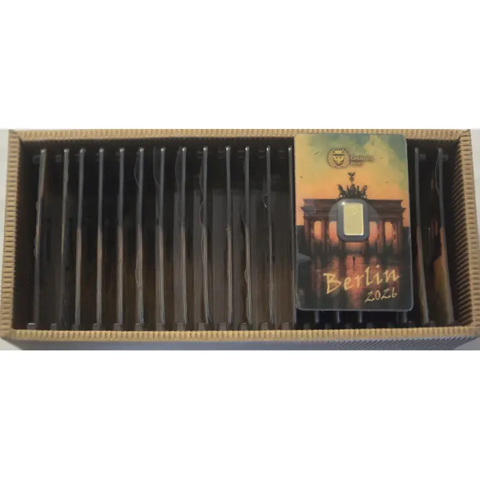 Germania Mint 1g Gold Minted Bar – 2026 World Money Fair 
