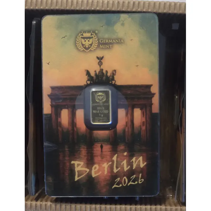 Germania Mint 1g Gold Minted Bar – 2026 World Money Fair 