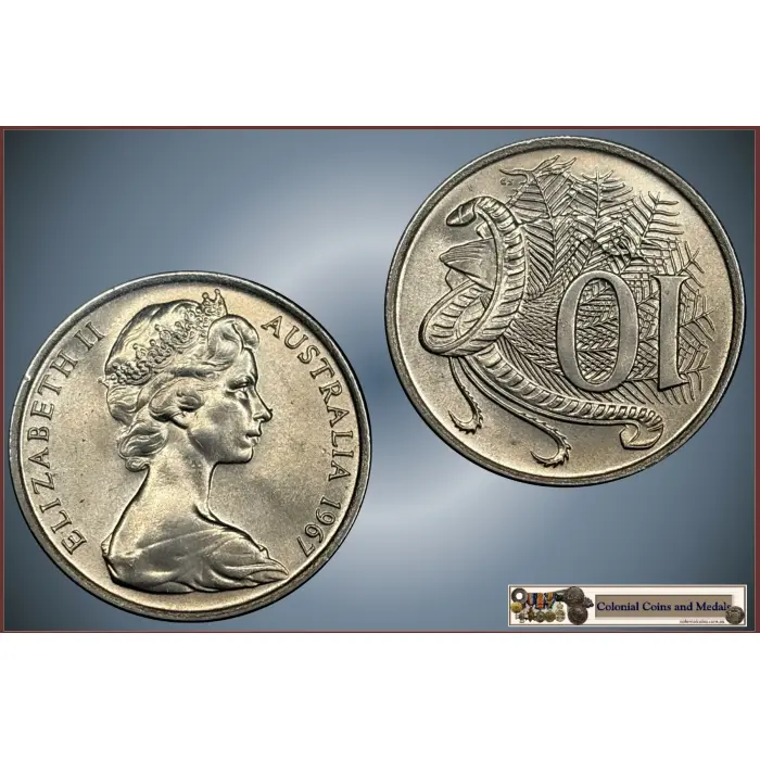 10 Cent 1966, 1967, 1968, Key Date set of 3 all Uncirculate Coins