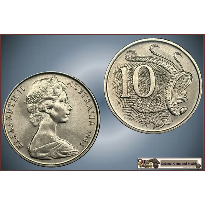 10 Cent 1966, 1967, 1968, Key Date set of 3 all Uncirculate Coins