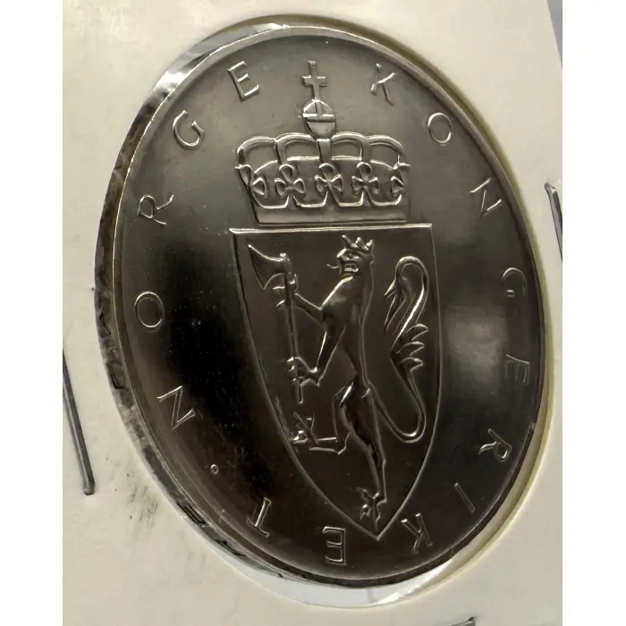 1964 Norway 10 Kroner UNC (Extremely scarce in Australia!)
