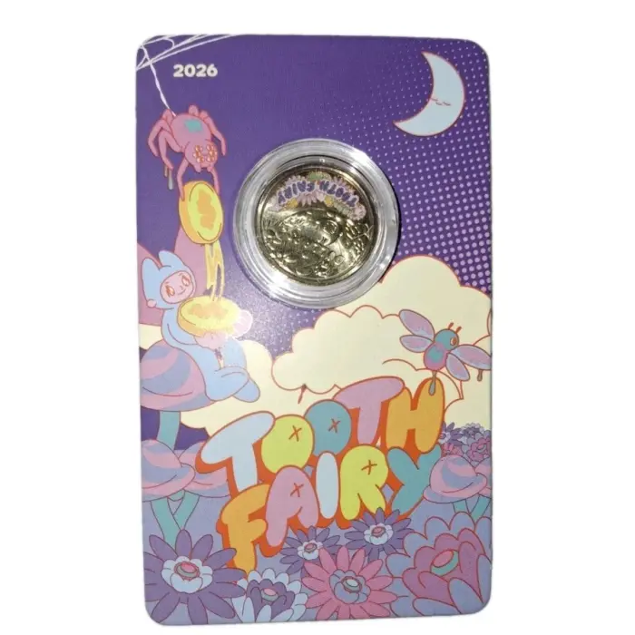 2026 Tooth Fairy $2 Coloured Uncirculated Coin Card RAM Australia UNC