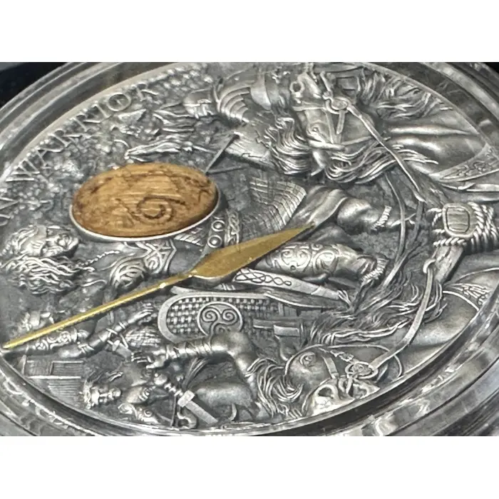 2022 Boudica Woman Warrior 2oz Silver  Antiqued High Res  