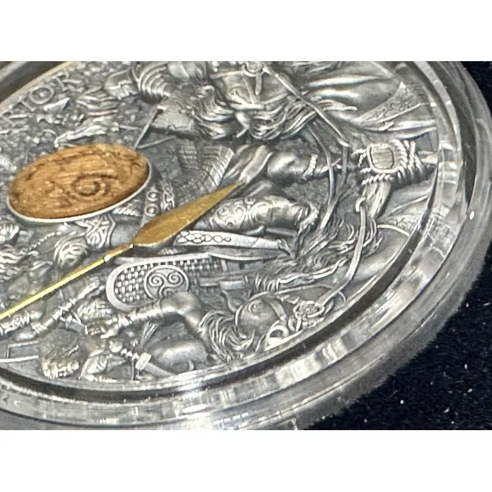 2022 Boudica Woman Warrior 2oz Silver  Antiqued High Res  