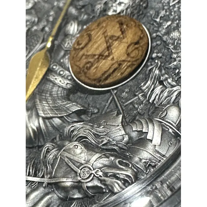 2022 Boudica Woman Warrior 2oz Silver  Antiqued High Res  