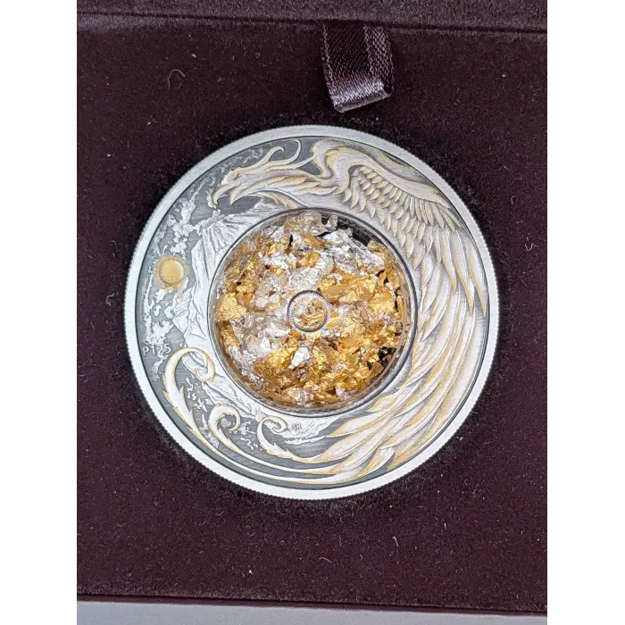 2024 Alicanto 2oz Silver Antiqued Coloured Coin