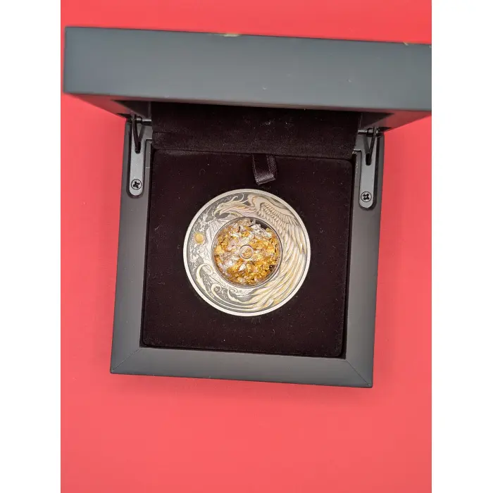 2024 Alicanto 2oz Silver Antiqued Coloured Coin
