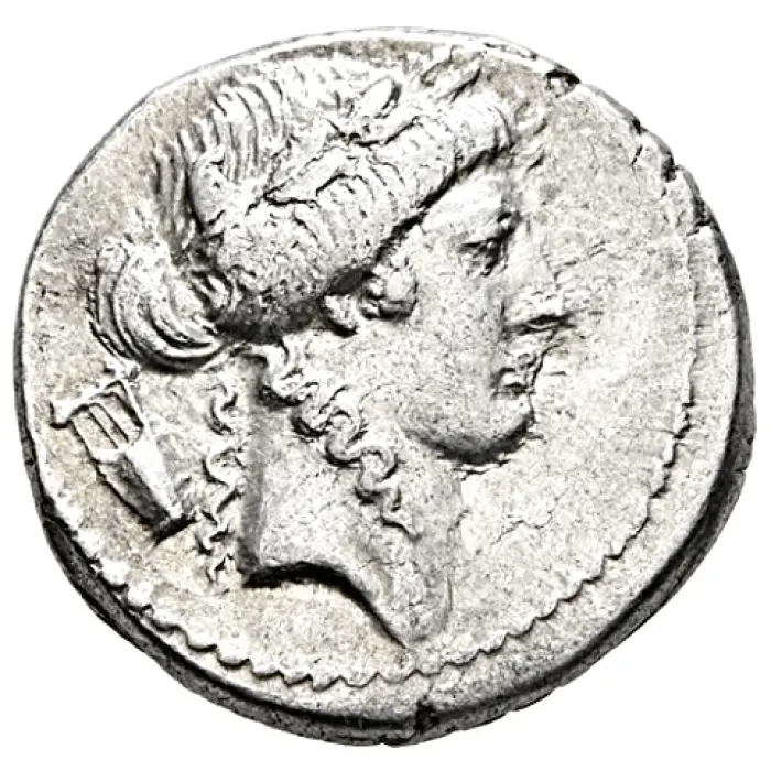ROMAN P. Clodius M F Turrinus 42 BC) denarius (S492) aEF