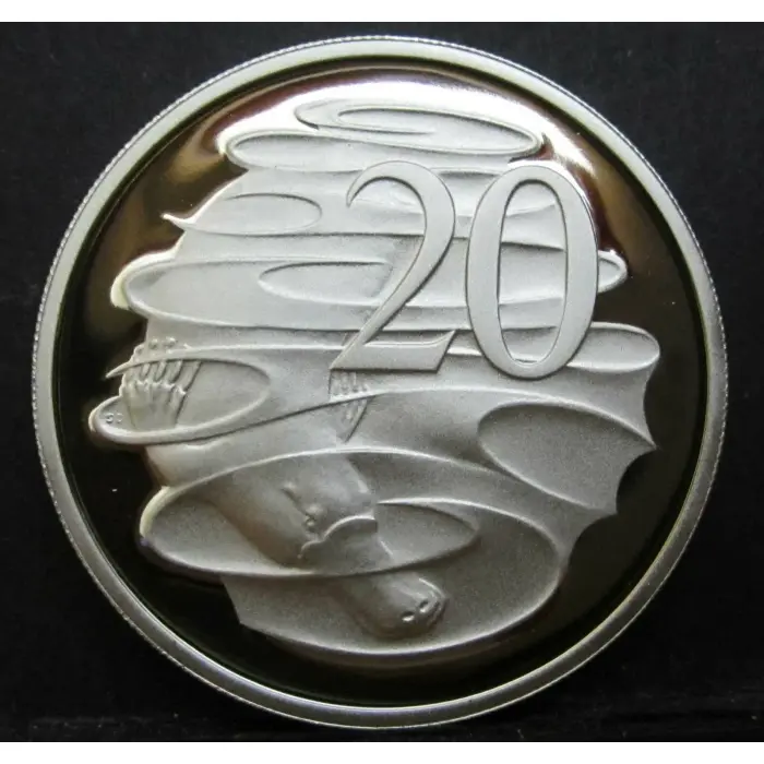 2000 Australia ** PROOF ** 20c Twenty Cents  =upplied in a 2x2
