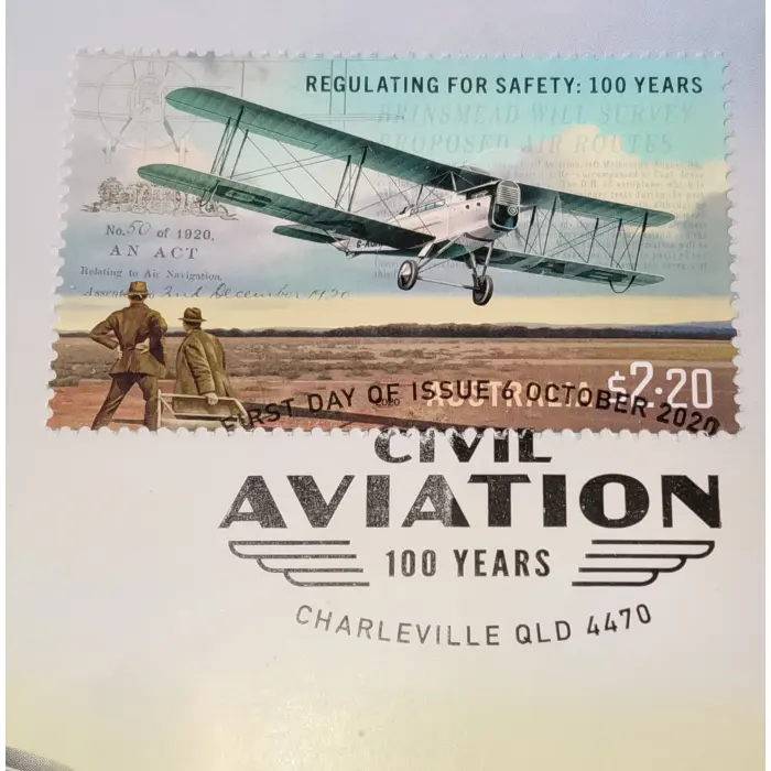 Australia Post 2020 "Civil Aviation 100 Years" Ltd FDC PMC #0408/1200