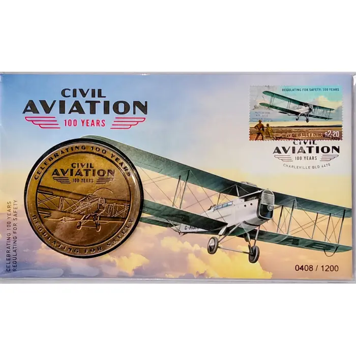 Australia Post 2020 "Civil Aviation 100 Years" Ltd FDC PMC #0408/1200