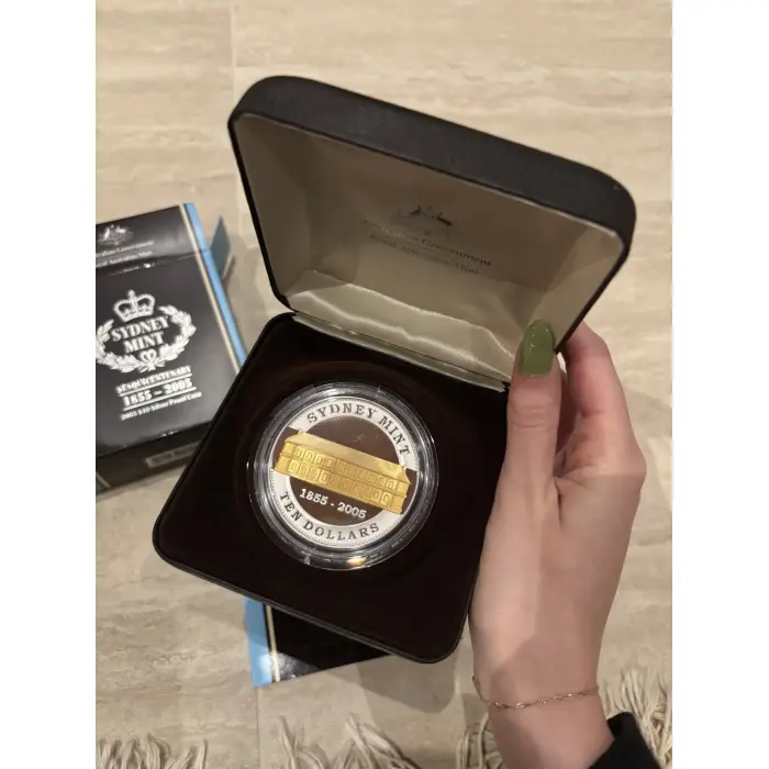 2005 Sydney Mint Sesquicentenary  $10 Coin - Silver Proof Coin 