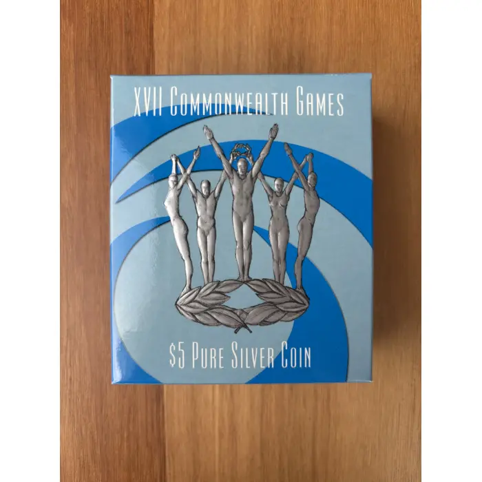 2002 XVII Commonwealth Games $5 Silver Coin