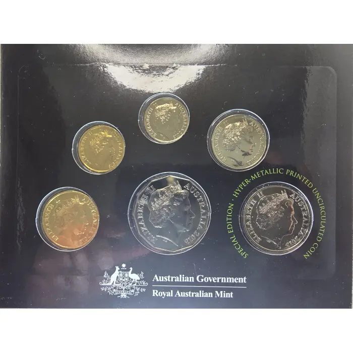 2013 6 Coin Mint Set - Coloured 20c Cent Coin RAM Special Edition